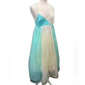 Free People vintage 1950s nylon coquette maxi gown